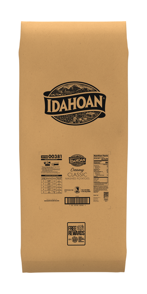 Front of bag image of Idahoan® CREAMY Classic Mashed Potatoes