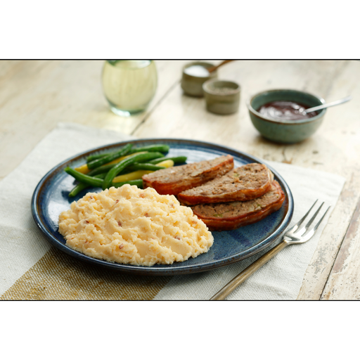 Image of cooked and plated Idahoan® Applewood Smoked Bacon Mashed Potatoes