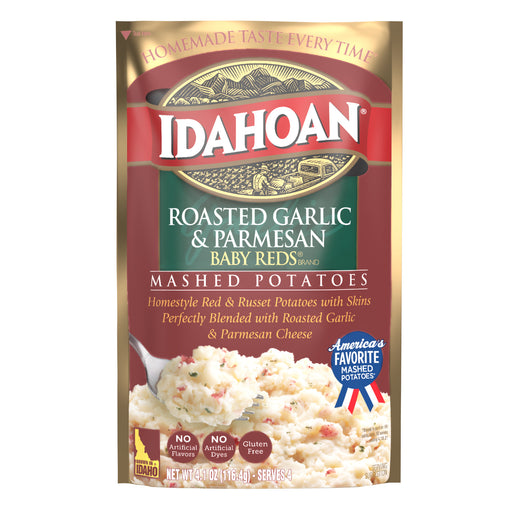Front image of Idahoan® Baby Reds® w/Roasted Garlic & Parm Mashed Potatoes