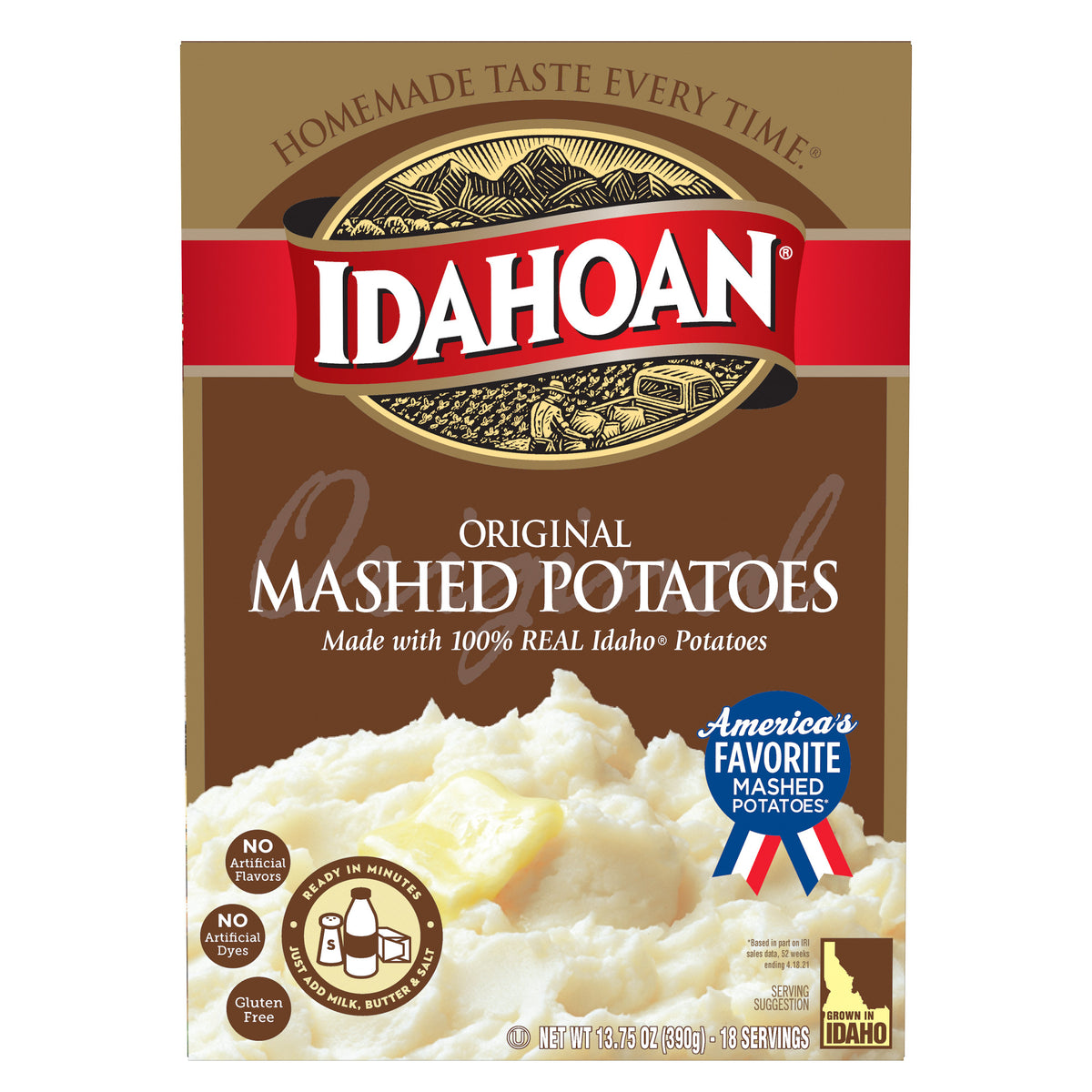 Mashed Potatoes, Original, Family Size Nutrition Facts - Eat This Much