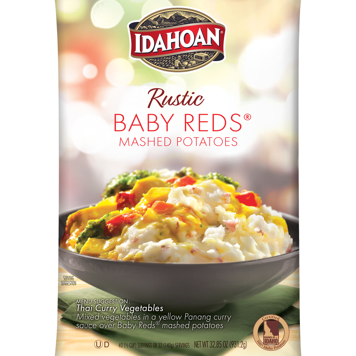 Idahoan Baby Reds Mashed Potatoes Family size, 8.2 oz (Pack of 8)