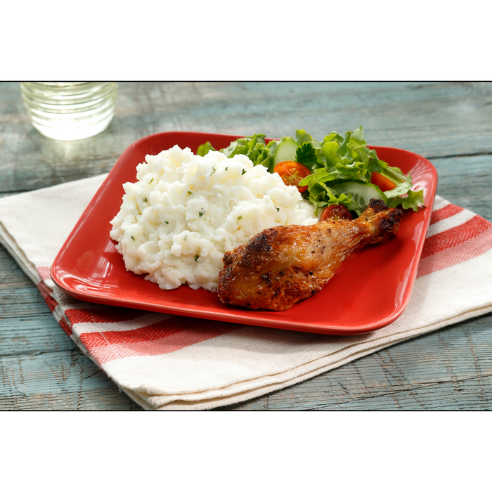 Image of cooked and plated Idahoan® Sour Cream & Chives Mashed Potatoes