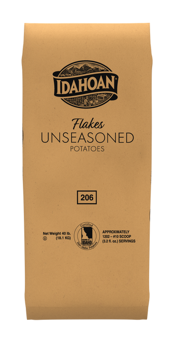 Idahoan® FLAKES Unseasoned Potatoes, 40 lb. bag