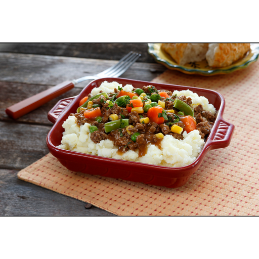 Image of cooked and plated Idahoan® Buttery Golden Selects® Mashed Potatoes